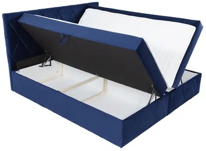 Pat matrimonial 140 cm Tebsano (bordo) (cu somieră și saltea) (cu sp. depozitare). Promo -17%. 1104200