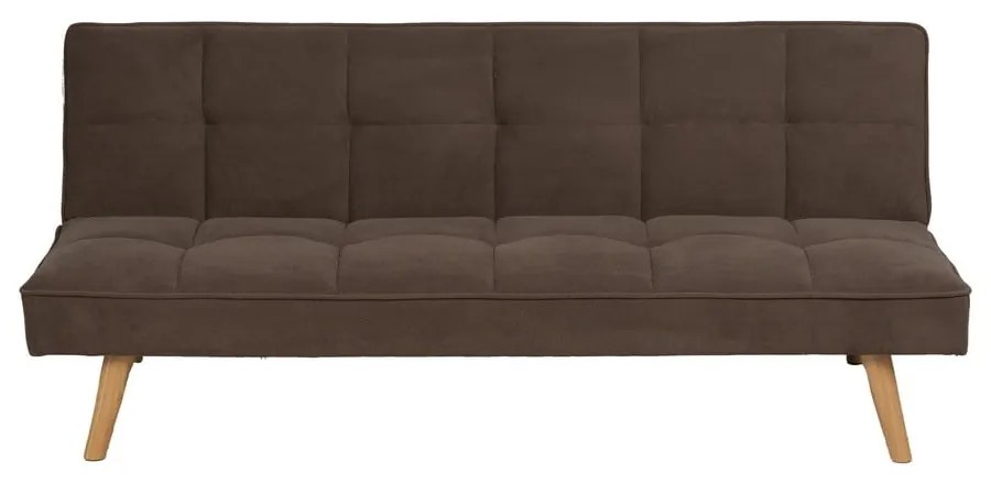 Canapea maro extensibilă cu tapițerie din chenille 175 cm – Ixia