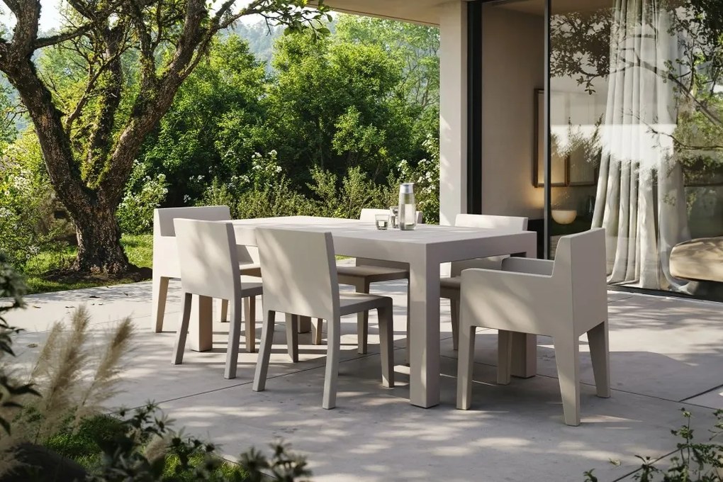 Masa dining de exterior / interior design modern premium JUT TABLE 180x90cm 44406 Vondom