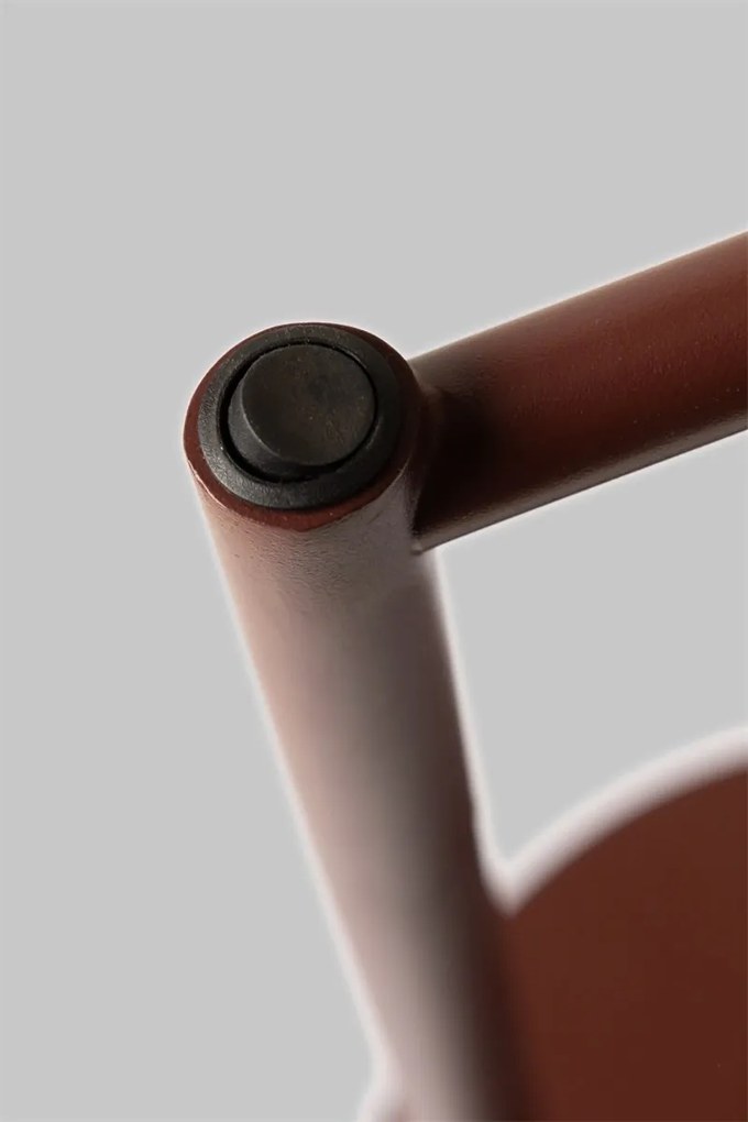 Lampa birou din metal cu brat articulat Bilbao visiniu