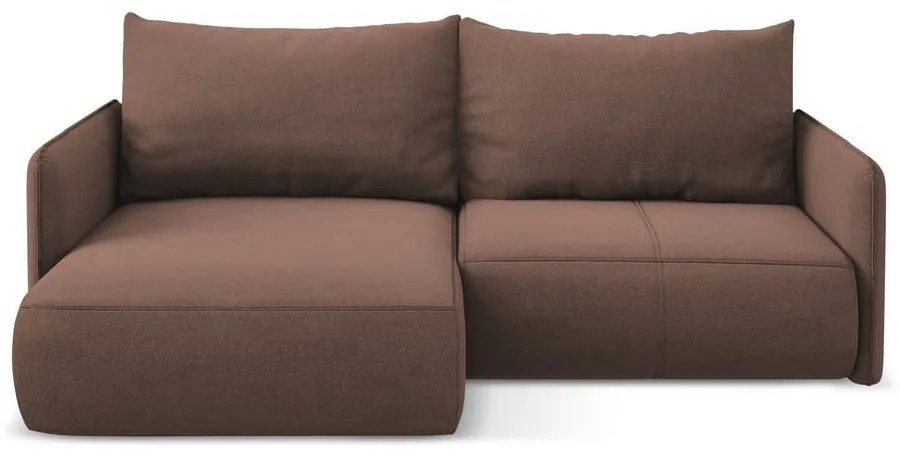 Colțar roz extensibil/cu spațiu de depozitare (cu colț pe partea stângă) Nanea – Makamii