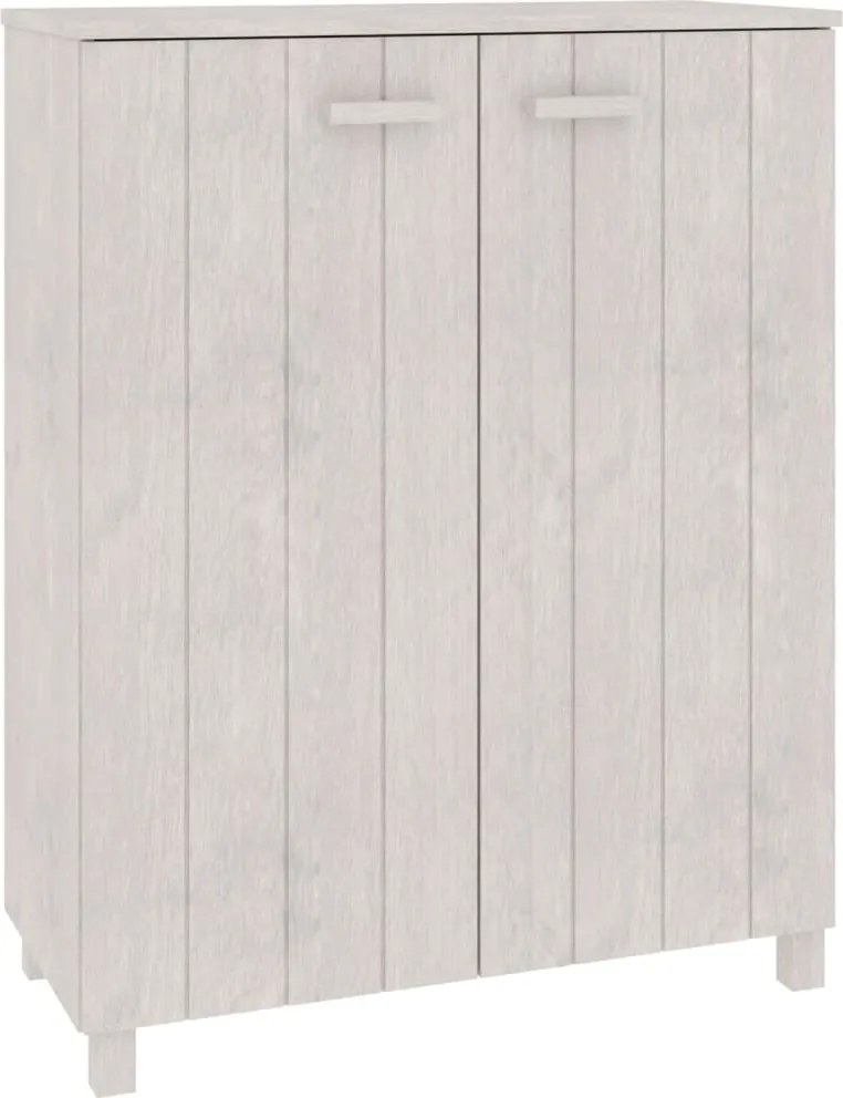 vidaXL Dulap CD-uri „HAMAR”, gri închis, 85x40x108 cm, lemn masiv pin