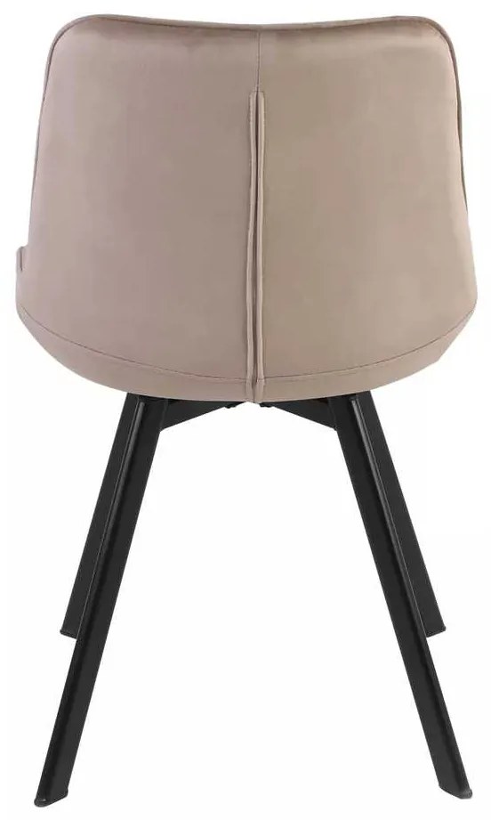 Scaun de bucătărie Albons Velvet, bej