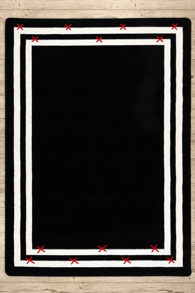 Covor HAMPTON cadru negru - SECUNDAR-COTATI PRODUSUL