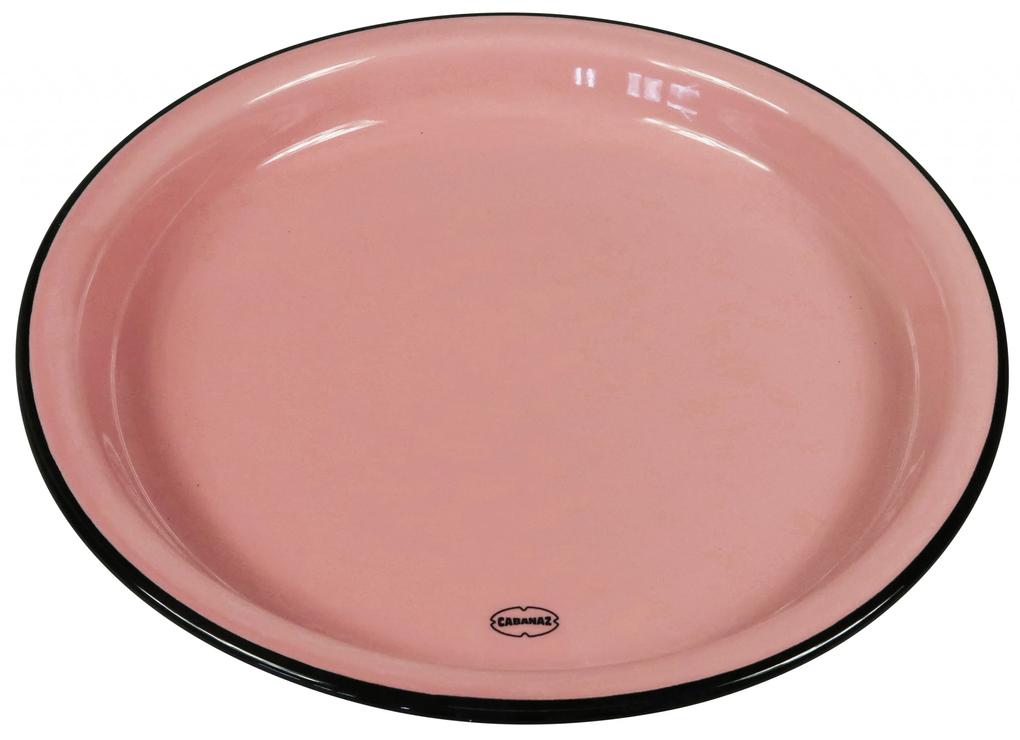 Set 4 farfurii din ceramica 22 cm roz