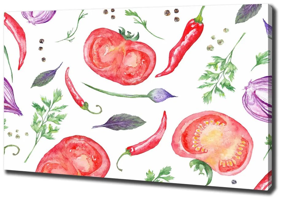 Print pe pânză Tomate și condimente