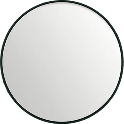 Oglinda rotunda neagra din MDF si sticla 40 cm Black Lifestyle Home Collection