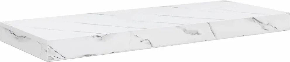 vidaXL Raft de perete Marmură albă 50 x 23 x 4 cm Lemn compozit