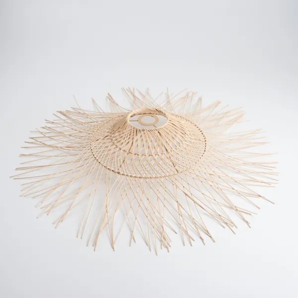 Brilagi - Lustră LED aplicată CERIA BOHO 1xE27/60W/230V Ø 70 cm negru/bej