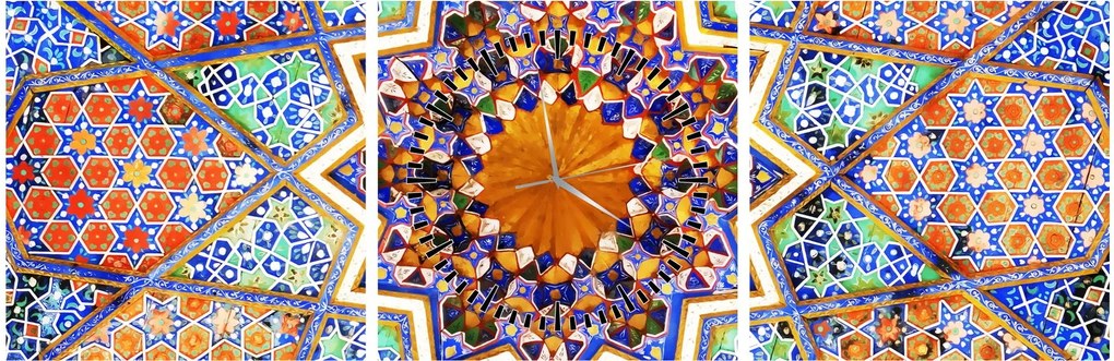 Tablou cu mozaic (cu ceas) (90x30 cm)
