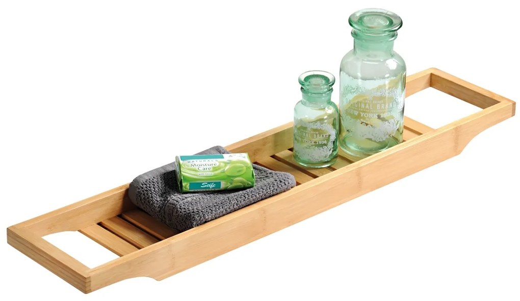 Kesper 92257 Raft pentru cadă din bambus, 70 x 4,4x 14,5 cm