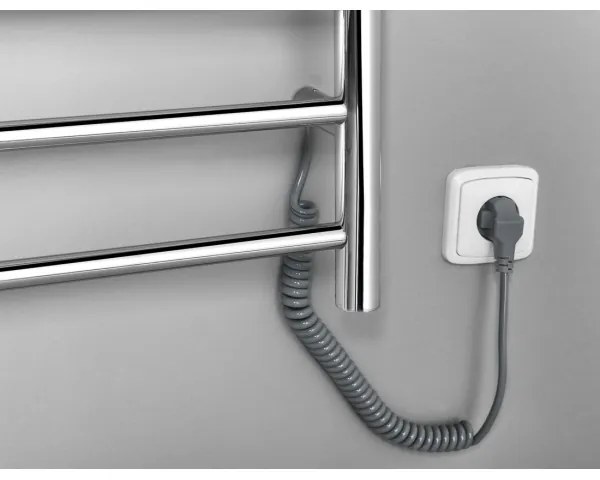 Portprosop electric Sapho REDONDO 130W/230V 150 cm crom lucios rotund