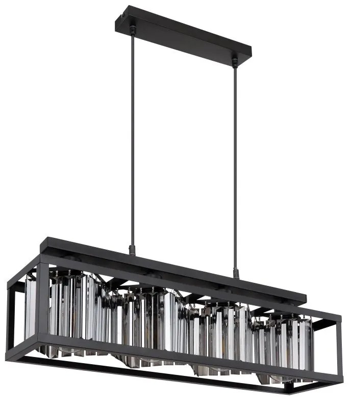 Lustra suspendata design modern Mathilde negru mat