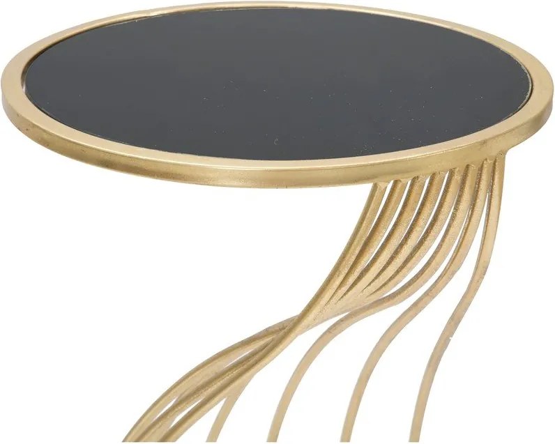 Măsuță auxiliară rotundă cu blat din sticlă ø 35 cm Flush – Mauro Ferretti