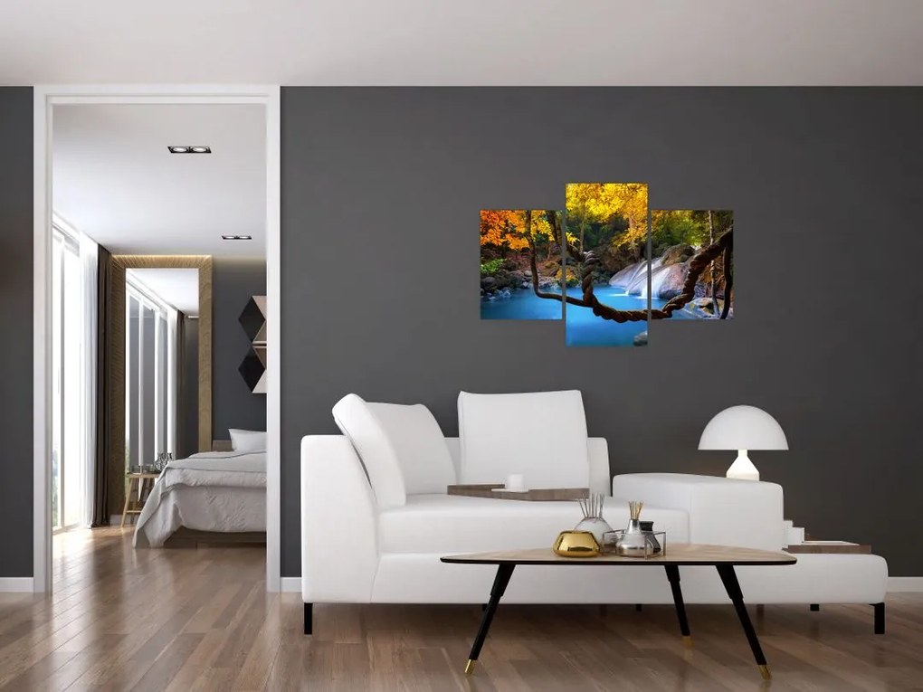 Tablou - Cascade din Asia (90x60 cm)