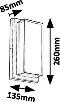 Rabalux 8830 - Aplică perete exterior LED ANDORRA LED/12W/230V IP54