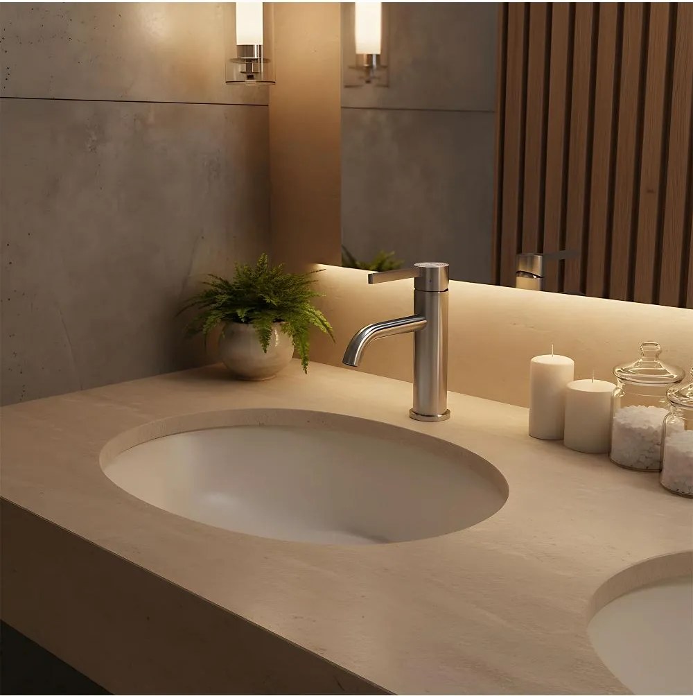 Baterie lavoar Rea Foster crom periat