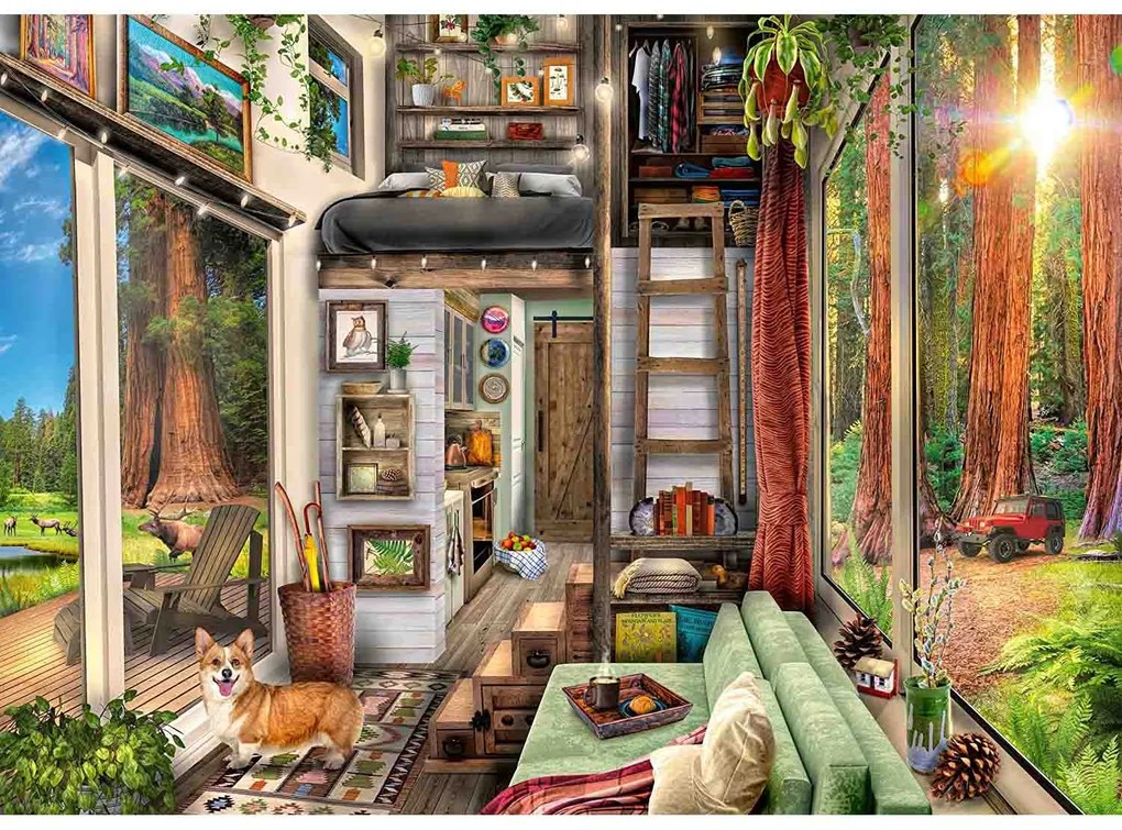 PUZZLE CASUTA IN CALIFORNIA, 1000 PIESE - RAVENSBURGER (RVSPA17496)