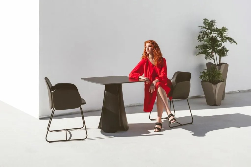 Masa de exterior / interior design modern premium PEZZETTINA TABLE 90x90x73 56014 Vondom