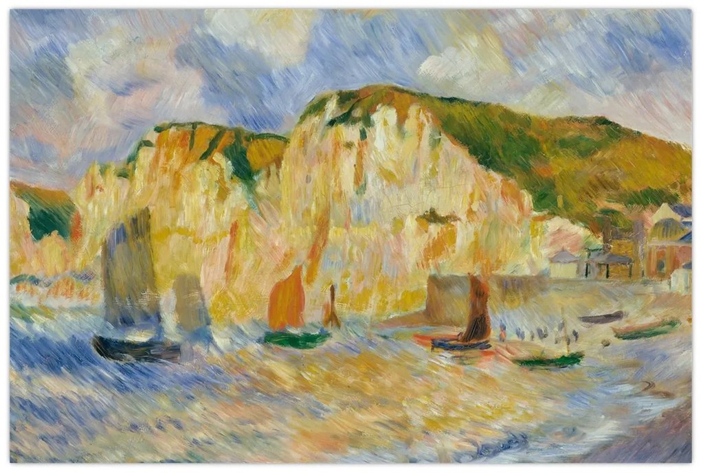 Tablou - Auguste Renoir, Sea and Cliffs, reproducere (90x60 cm)