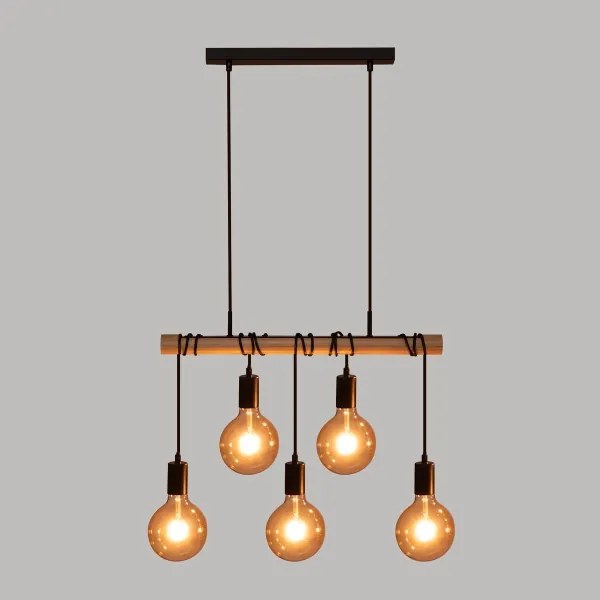 Lustră pe cablu Atmosphera JAKE 5xE27/40W/230V pin