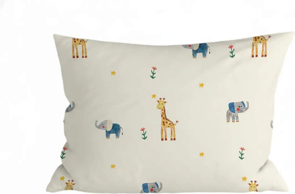 Husa de perna din bumbac LITTLE SAFARI 40x60 cm, colorat