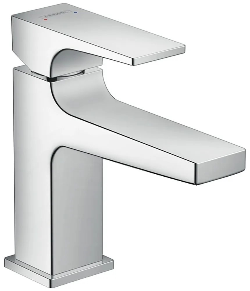 Baterie lavoar crom lucios cu ventil inclus, Hansgrohe Metropol 100 Crom lucios