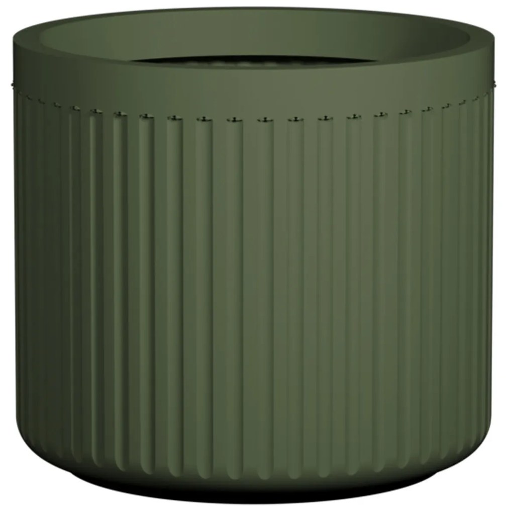 Turris Ghiveci de flori joase, gri-verde, dimensiuni multiple - Ghivece de ceramică mărimea: S - ⌀ 40, h. 36 cm