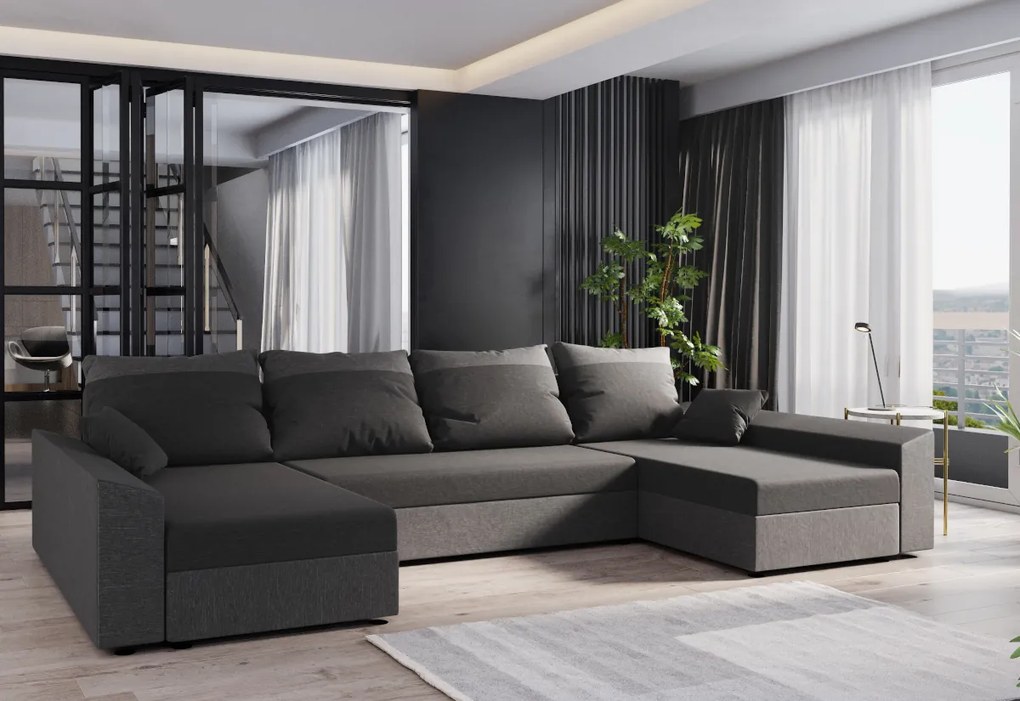 Supermobel Canapea extensibilă în formă de U PAUL N, 311x90x125, sawana 05/sawana 14