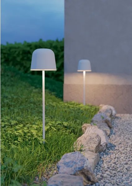 Eglo 901878 - Lampă de masă MANNERA-S pentru exterior, LED reîncărcabilă și dimmabilă, 1,8W/5V, IP54, gri
