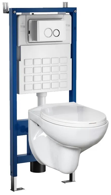 Set rezervor WC montat pe perete Roya Doris 82W