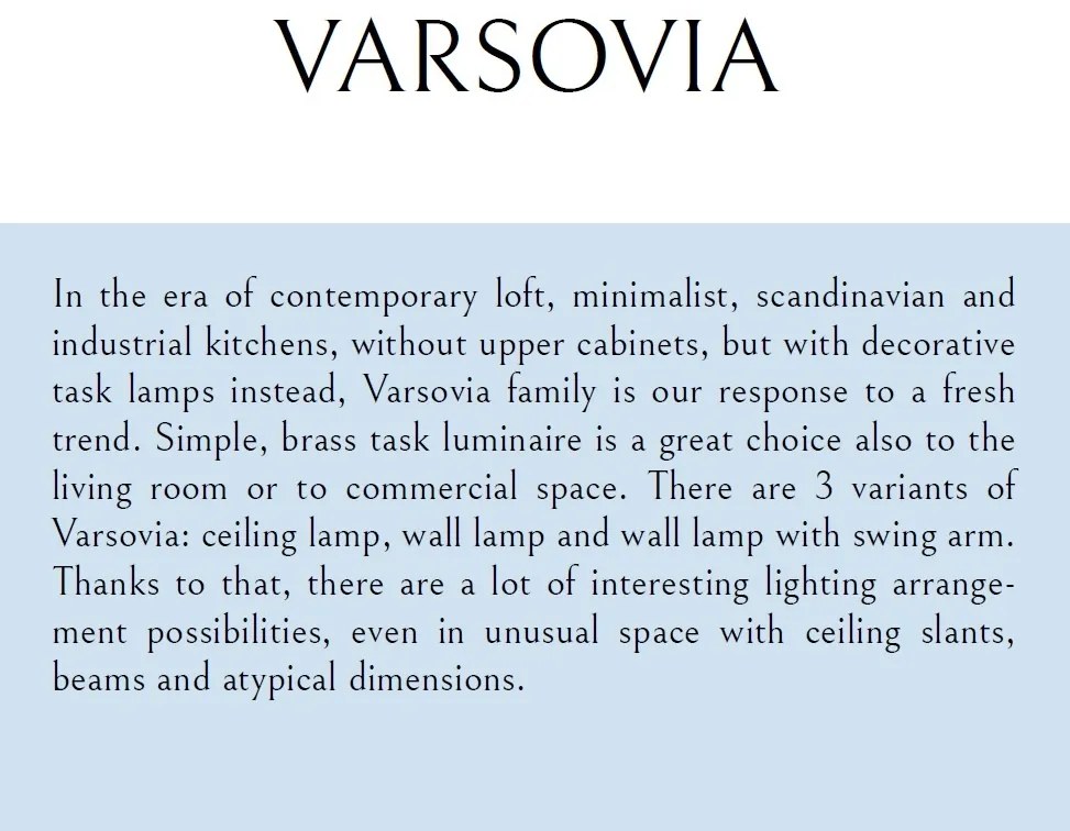 Spot aplicat design modern minimalist VARSOVIA C0146 MX