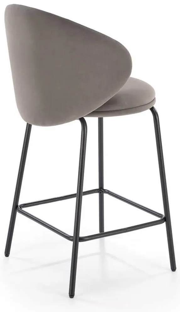 Scaun de bar Ava, gri