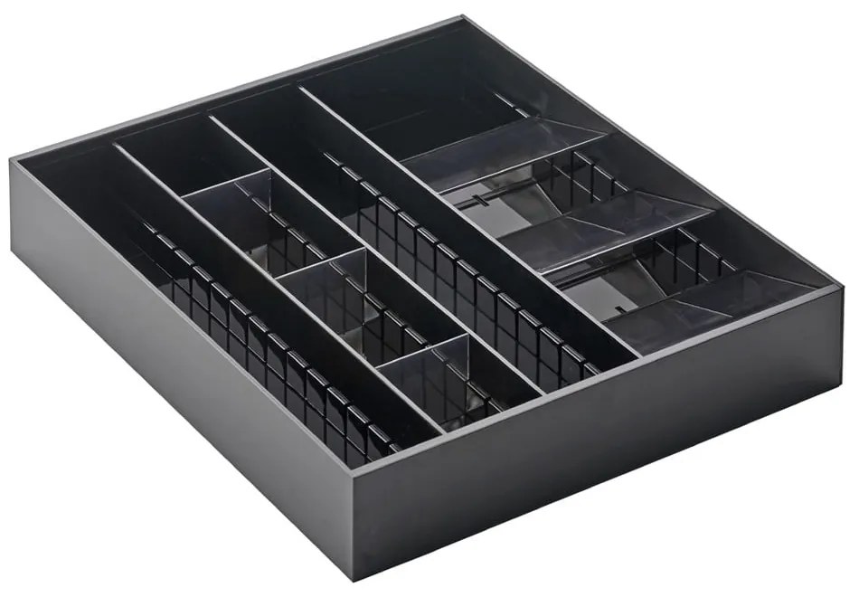 Organizator de tacâmuri negru din plastic 47.5 x 35 cm - YAMAZAKI