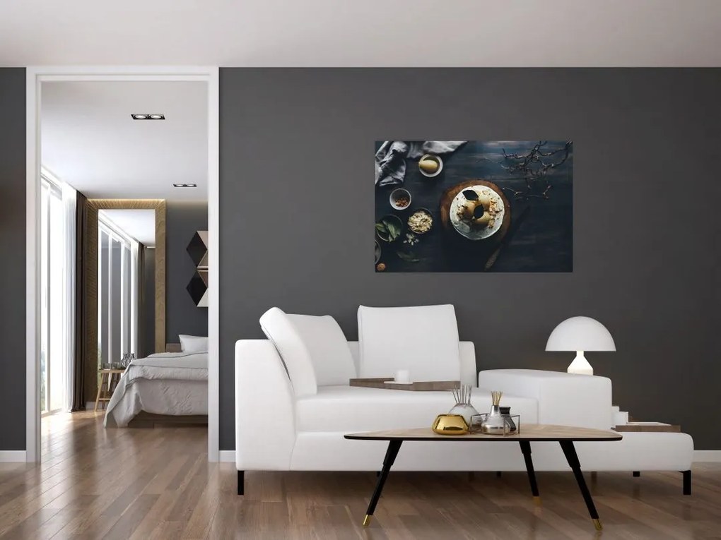 Tablou cu desert pe masă (90x60 cm)
