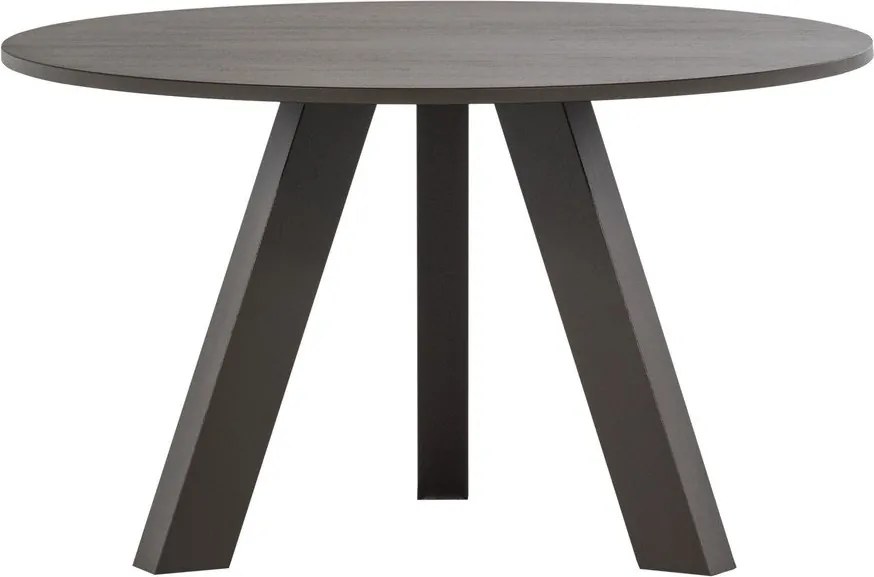 Masă de dining rotundă din lemn de stejar ø 129 cm Rhonda – WOOOD