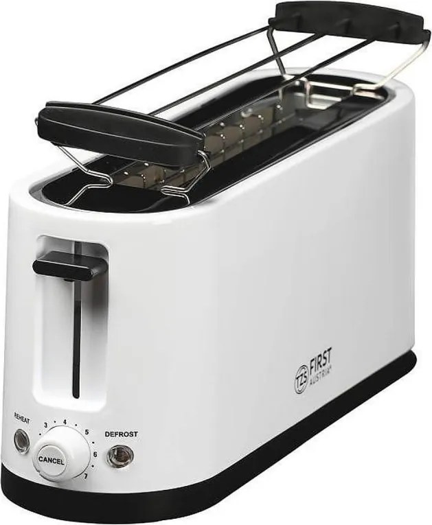 Prajitor de paine First Austria FA-5368-4, 900 W, Functie de decongelare, 38 cm, Alb