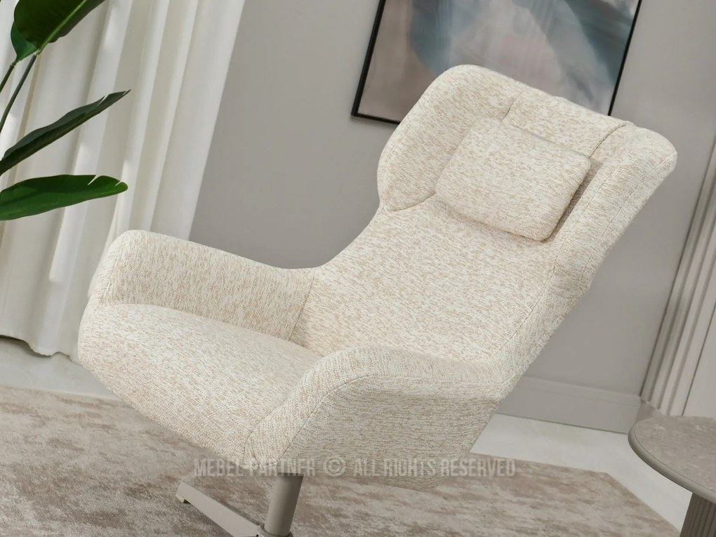 Fotoliu Irma (crem + bej). Promo -22%. 1110068
