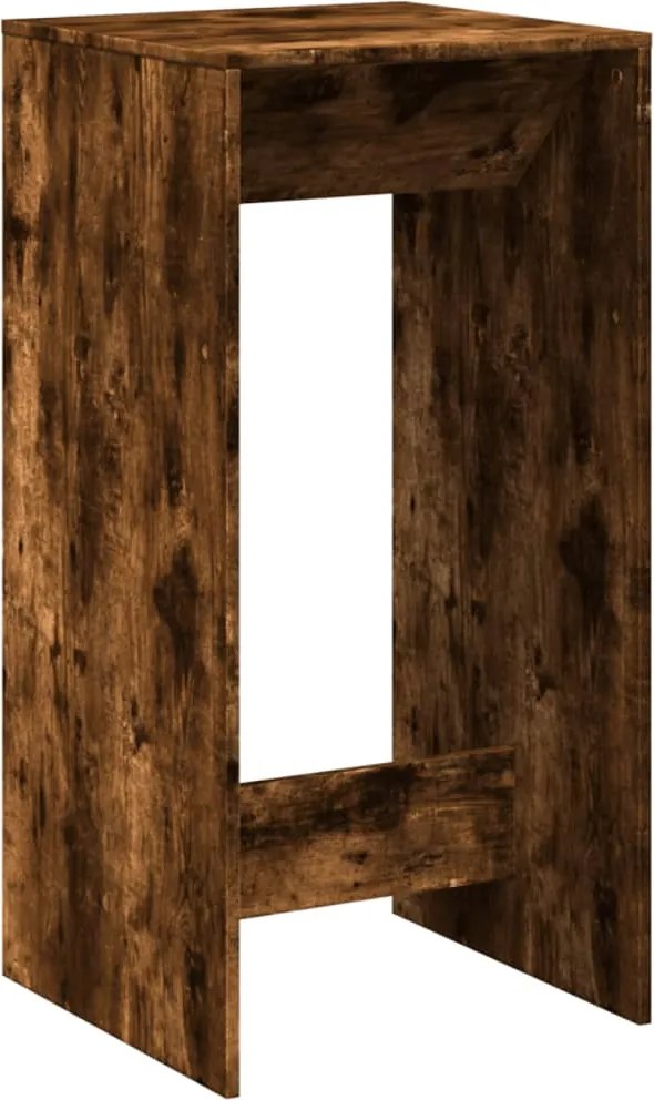 vidaXL Masă de bar, stejar fumuriu, 51x50x103,5 cm, lemn prelucrat