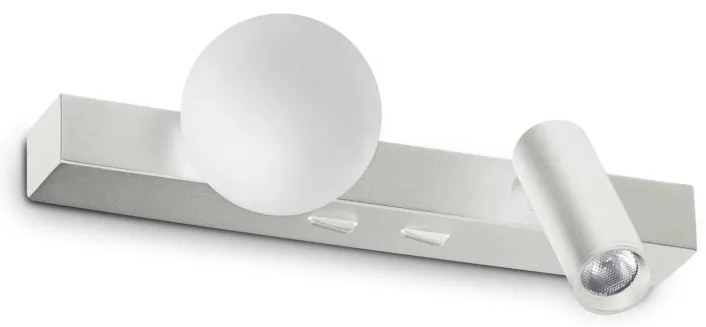 Aplica LED stil minimalist Ping pong ap alba