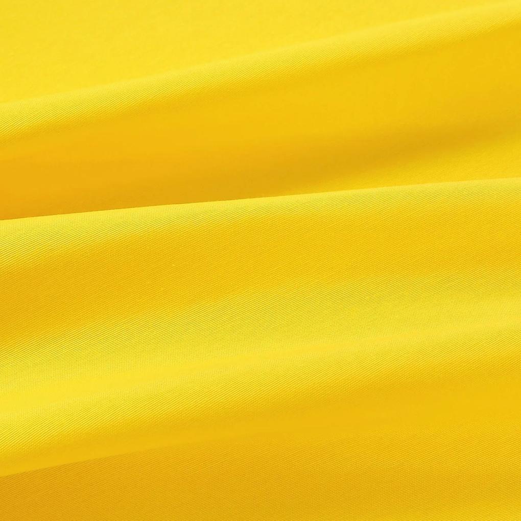 Goldea față de masă loneta - galben închis - rotundă Ø 120 cm