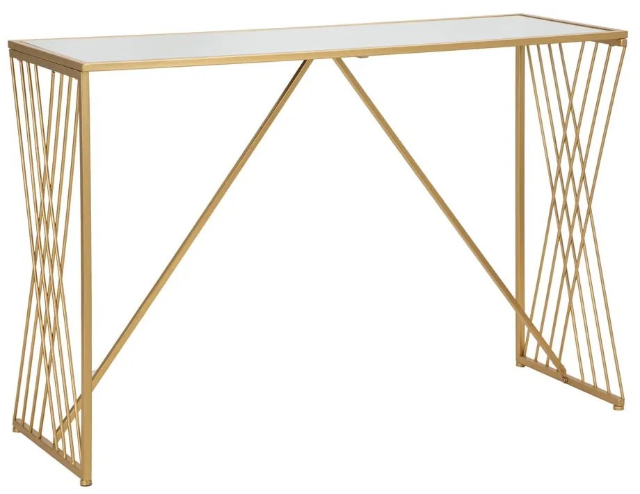 Masă consolă aurie 40x120 cm Easy – Mauro Ferretti