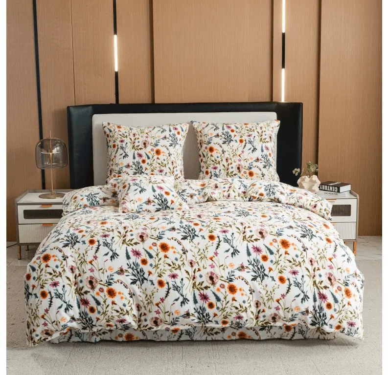 Lenjerie cocolino HERBALIS crem Dimensiune lenjerie de pat: 70 x 90 cm | 140 x 200 cm