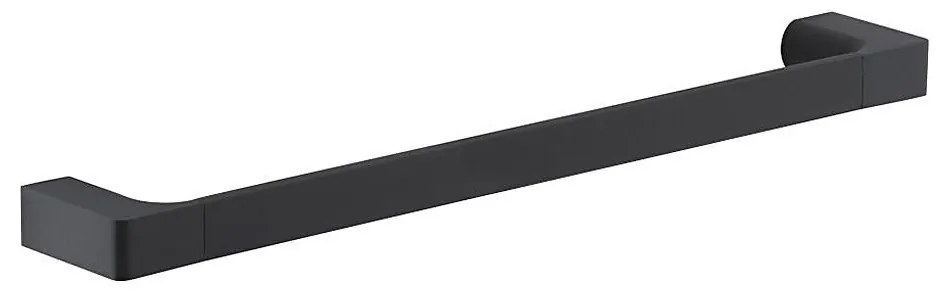 Suport de perete pentru prosoape Gedy PIRENEI 6,6x45 cm negru mat