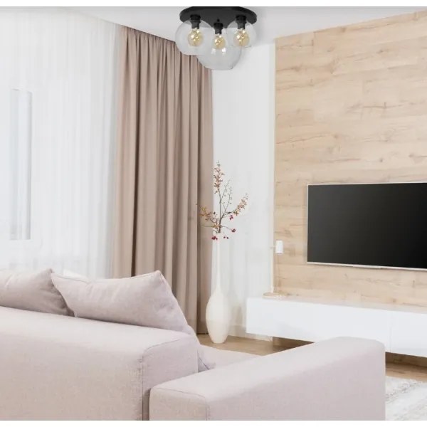 Plafonieră SOFIA 3xE27/60W/230V transparent