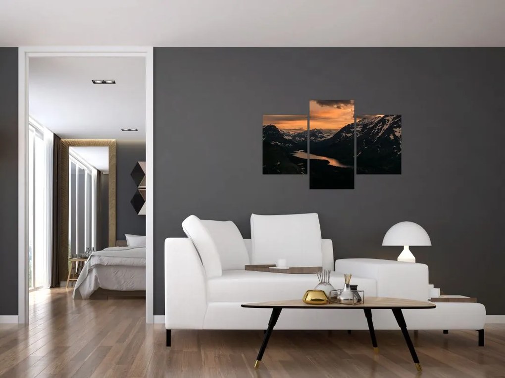 Tablou - Lac între munți (90x60 cm)