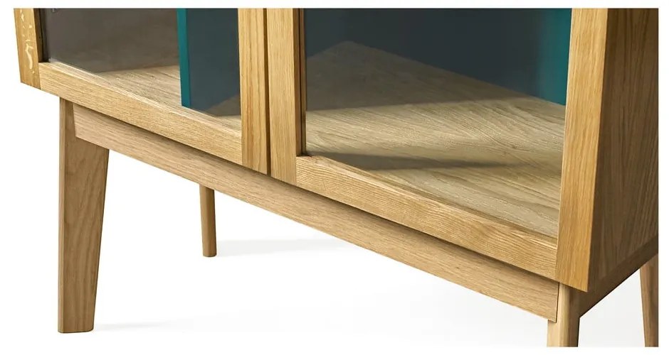 Vitrină Woodman Avon, albastru turcoaz