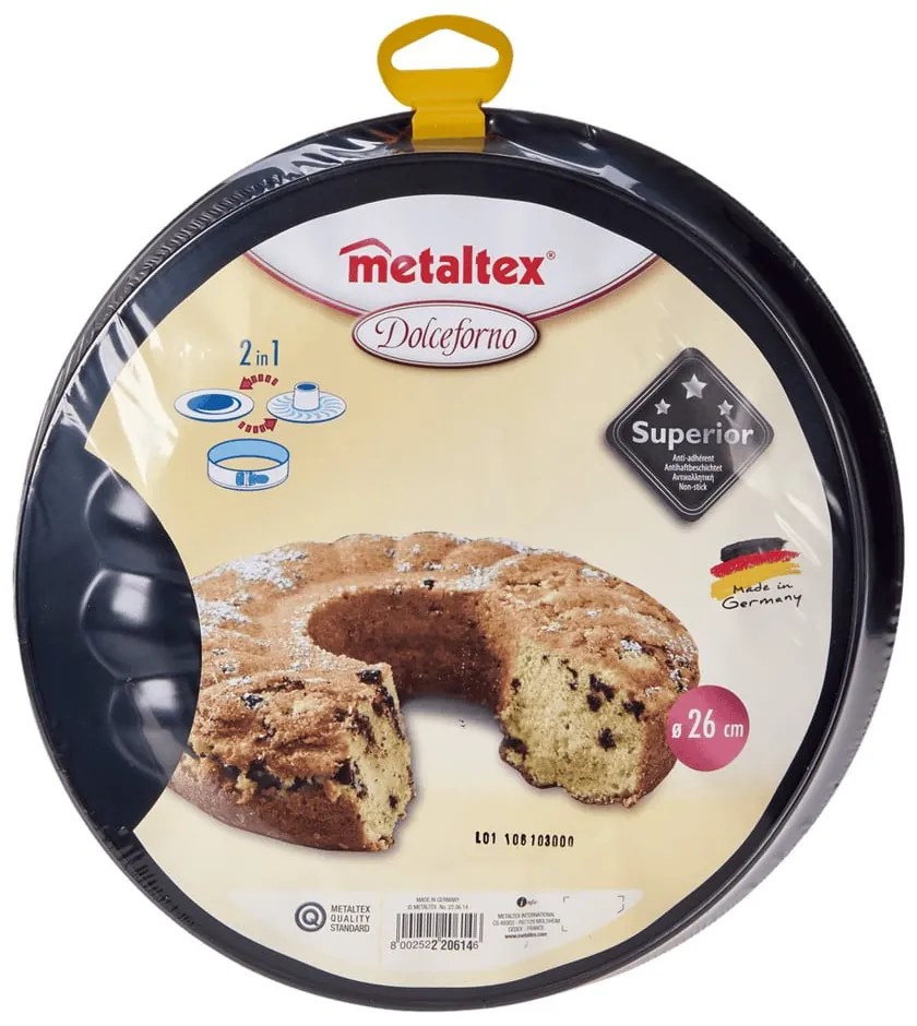 Formă de copt pentru torturi și pandișpan Metaltex Springform, ø 26 cm