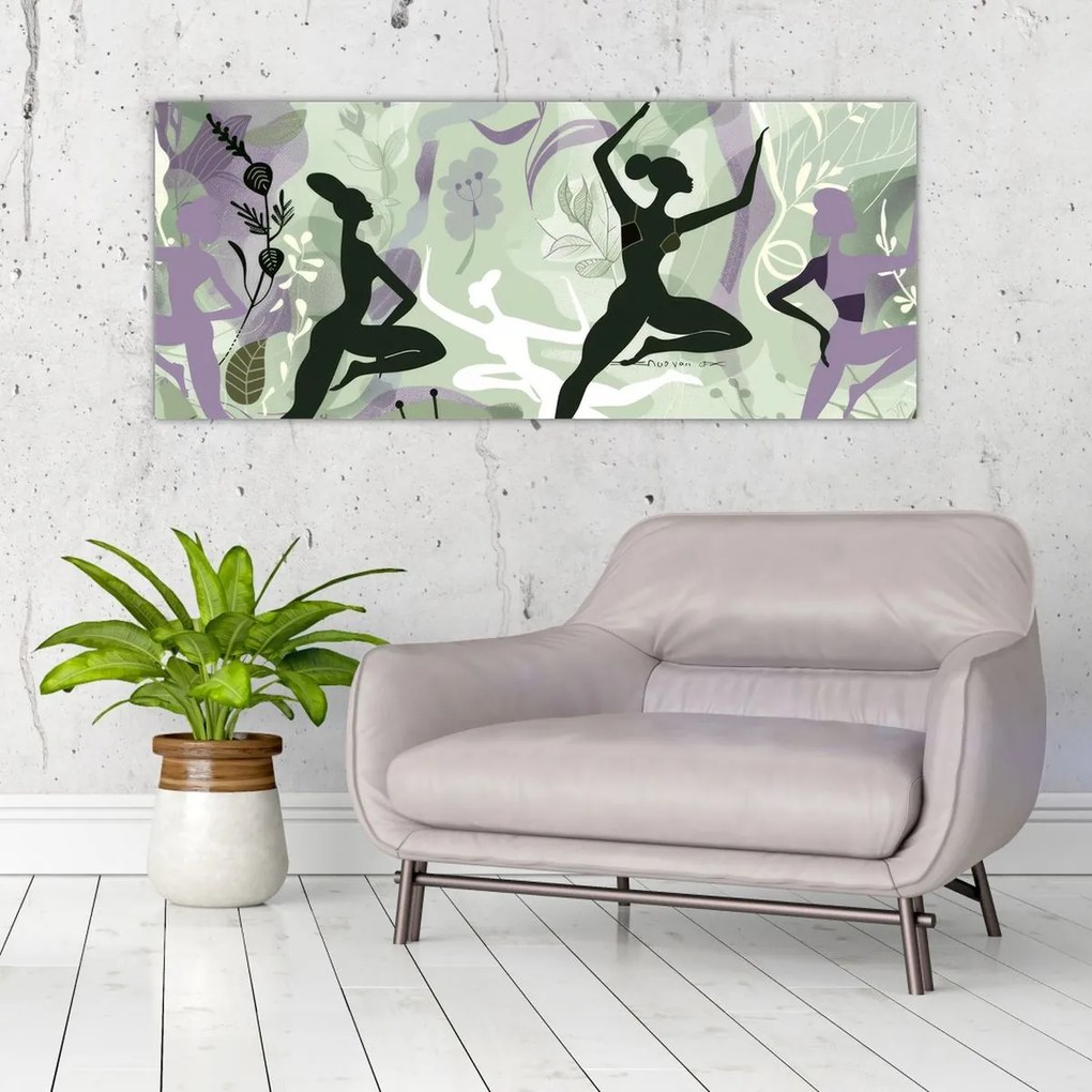 Tablou - Ilustrație de dansatori (120x50 cm)