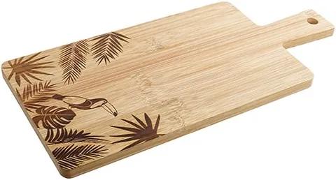 Tocator Tropical din lemn natur 33x15x1 cm
